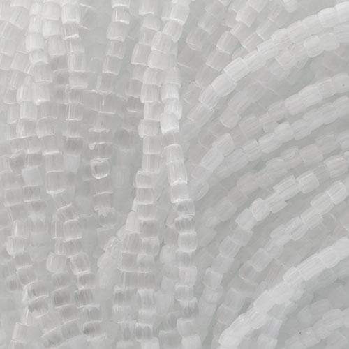 3 Cut 9/0 Beads Opaque Satin HANK 3-cut Beads