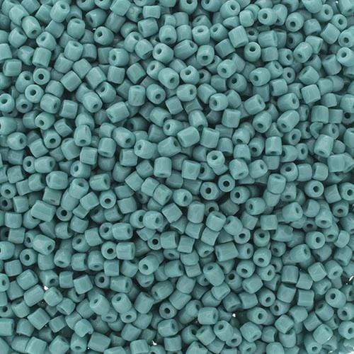 Preciosa 3-cut Beads 3 Cut 9/0 Beads Opaque Turquoise Green Loose