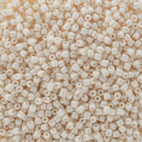 Preciosa 3-cut Beads 3 Cut 9/0 Beads Opaque White Eggshell Loose