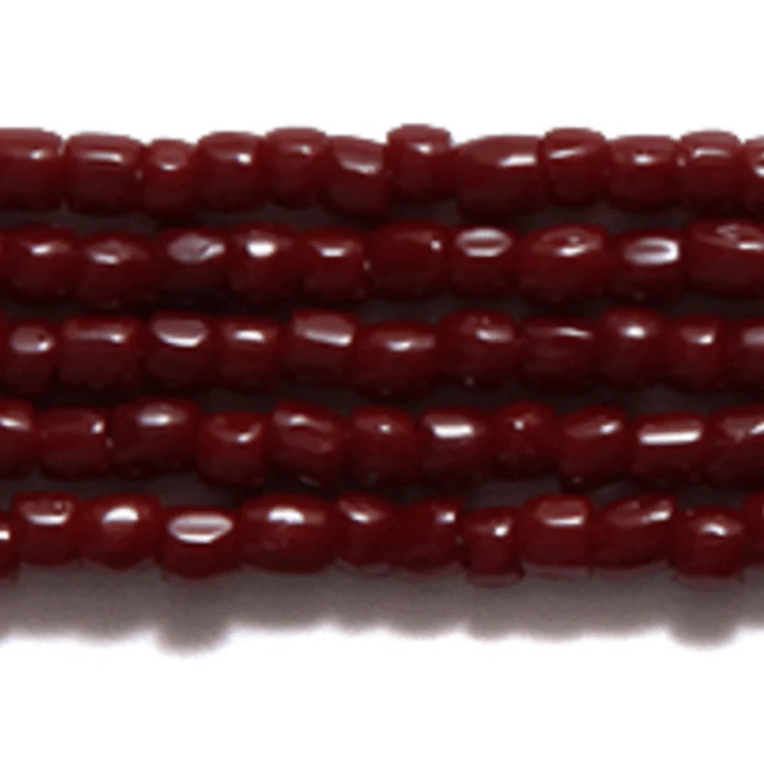 Sundaylace Creations & Bling 3-cut Beads 3 Cut 9/0 Beads Red Mahogany Opaque *Rare - Sold in HANK