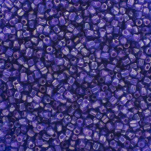 Preciosa Ornela 3-cut Beads 3 Cut 9/0 Beads Transparent Sapphire Pink Lined Rainbow Loose