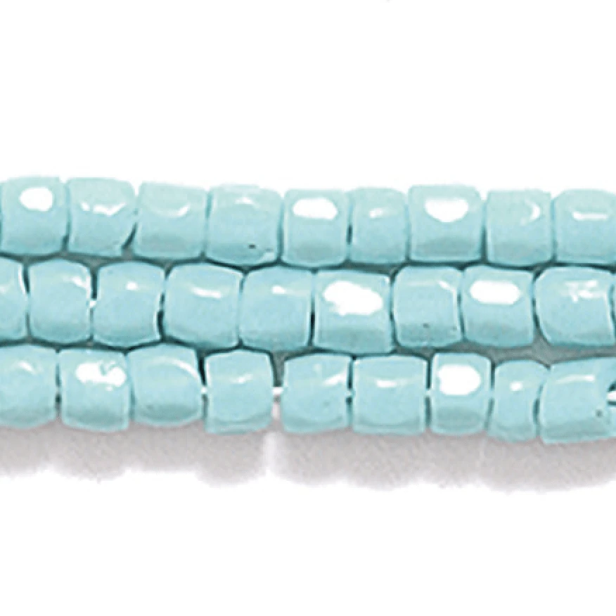 Preciosa Ornela 3-cut Beads 3 Cut 9/0 Beads Turquoise Green Opaque *Hank