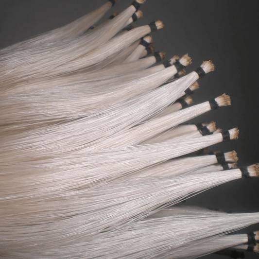 32 Inch Long Black/White Horse Tail Hair (6g) Promotions