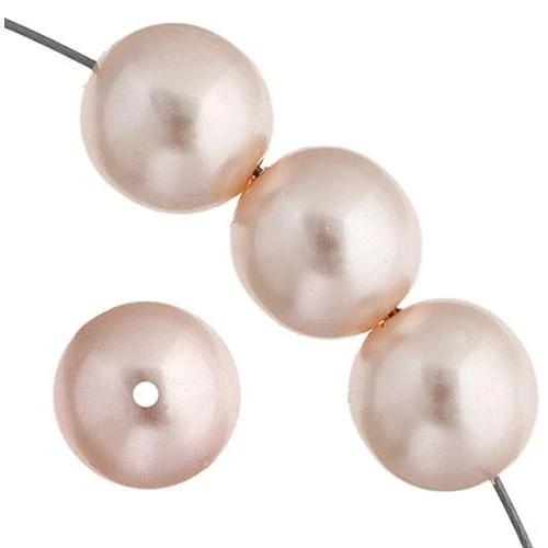 Sundaylace Creations & Bling Pearl Beads 3mm- 60pcs 3mm & 4mm Light Cream Rose - Czech Glass Pearls 8in Strand