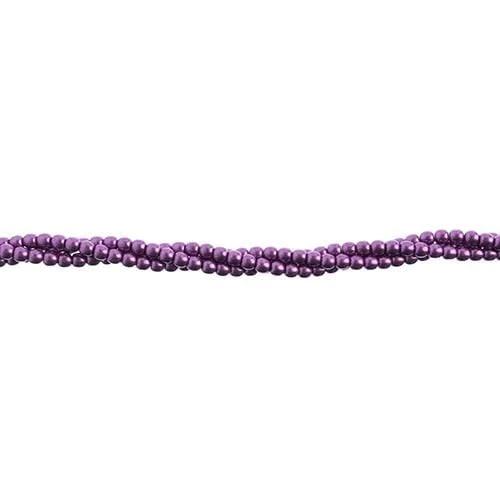 Sundaylace Creations & Bling 3mm-6mm Saturated Metallic Spring Crocus Pearl Round Beads, Czechmates