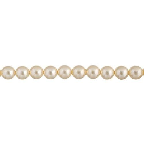 Sundaylace Creations & Bling Pearl Beads 3mm Cream - Czech Glass Pearls 8in Strand (60pcs)
