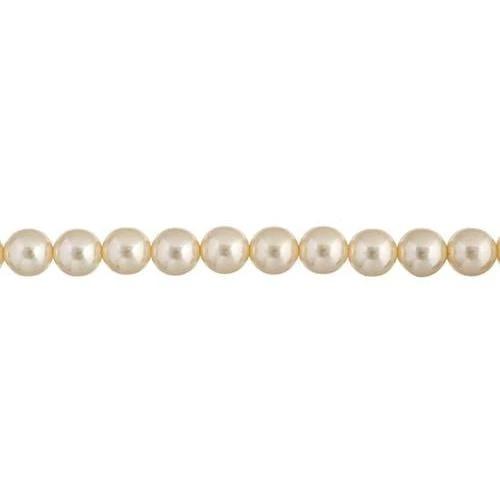 Sundaylace Creations & Bling Pearl Beads 3mm Cream - Czech Glass Pearls 8in Strand (60pcs)