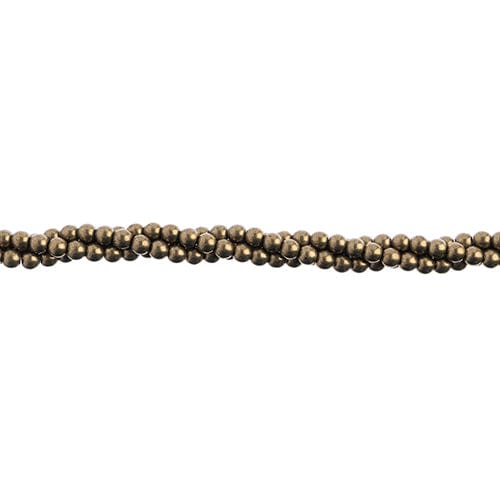 John Beads Pearl Beads 3mm Saturated Metallic Emperador Pearl Round Beads, Czechmates