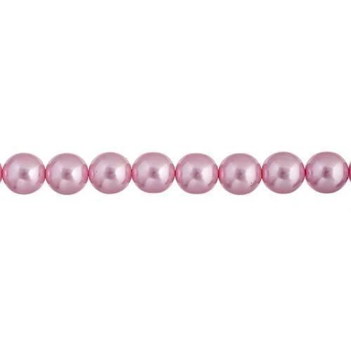 Sundaylace Creations & Bling Pearl Beads 4mm Baby Pink Czech Glass Pearls 8in Strand (45pcs)