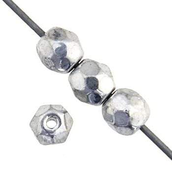 Sundaylace Creations & Bling Fire Polished Beads 4mm Crystal Full Labrador, Czech Fire Polished