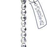 Sundaylace Creations & Bling Fire Polished Beads 4mm Crystal Full Labrador, Czech Fire Polished