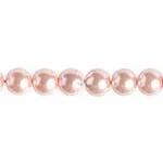 Sundaylace Creations & Bling Pearl Beads 4mm GLASS PEARL Round (100pcs) 2X8" Strung, Light Pink