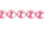 Sundaylace Creations & Bling Pearl Beads 4mm GLASS PEARL Round- Pink, 8" strung