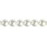 Sundaylace Creations & Bling Pearl Beads 4mm GLASS PEARL Round - White, 45pcs, 8" strung