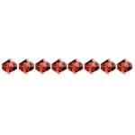 Preciosa Rondelle Beads 4mm Light Burgundy, Rondelle Preciosa *High Quality 5in Strand- 31pcs