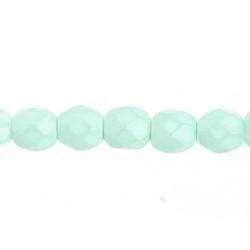 Sundaylace Creations & Bling Fire Polished Beads 4mm Light Mint Frosted Effect Strung, Fire Polished Beads Strung