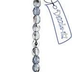 Fire Polished Beads Fire Polished Beads 4mm Light Sapphire Labrador Half Coat Czech Fire Polished Beads