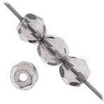 Sundaylace Creations & Bling Fire Polished Beads 4mm Opaque Chrome Metallic Fire Polished Beads