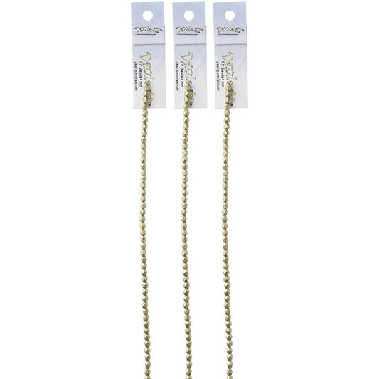 Sundaylace Creations & Bling Fire Polished Beads 4mm Pearl Pastels Khaki, Fire Polished Beads 45pcs/strung