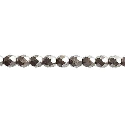 Sundaylace Creations & Bling Fire Polished Beads 4mm Pearl Pastels Taupe, Fire Polished Beads, 45 pcs/Strung