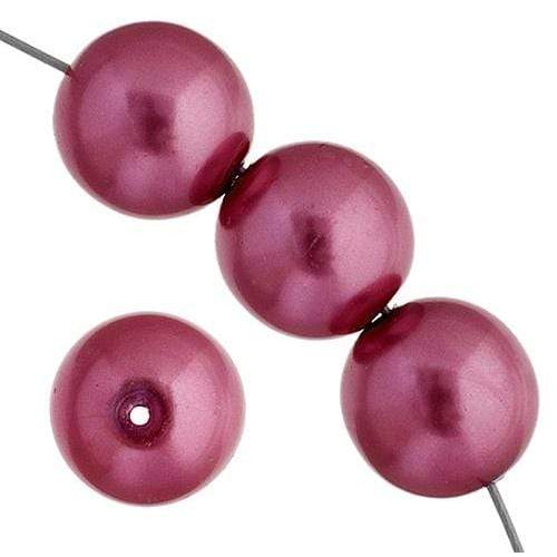 Sundaylace Creations & Bling Pearl Beads 4mm Rose Czech Glass Pearls 8in Strand (45pcs)