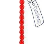 Sundaylace Creations & Bling Fire Polished Beads 4mm Siam Ruby Transparent, Fire Polished Beads Strung