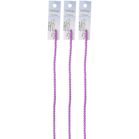 Sundaylace Creations & Bling Fire Polished Beads 4mm Silk Matt Orchid, Fire Polished Beads