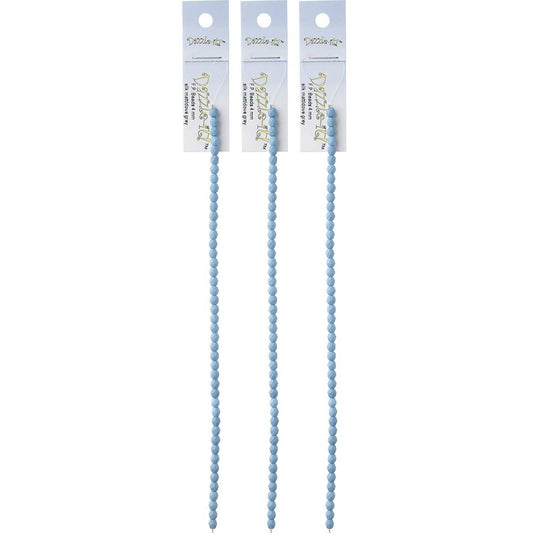 Sundaylace Creations & Bling Fire Polished Beads 4mm Silk Matte Dove Grey (Light Blue), Fire Polished Beads strung 45pcs/string