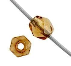 John Beads Fire Polished Beads 4mm Smoke Topaz *Brown* Czech Fire Polish