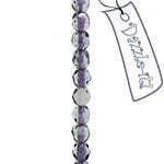 Sundaylace Creations & Bling Fire Polished Beads 4mm Transparent Montana /Mauve Lined, CZECH Fire Polished Round