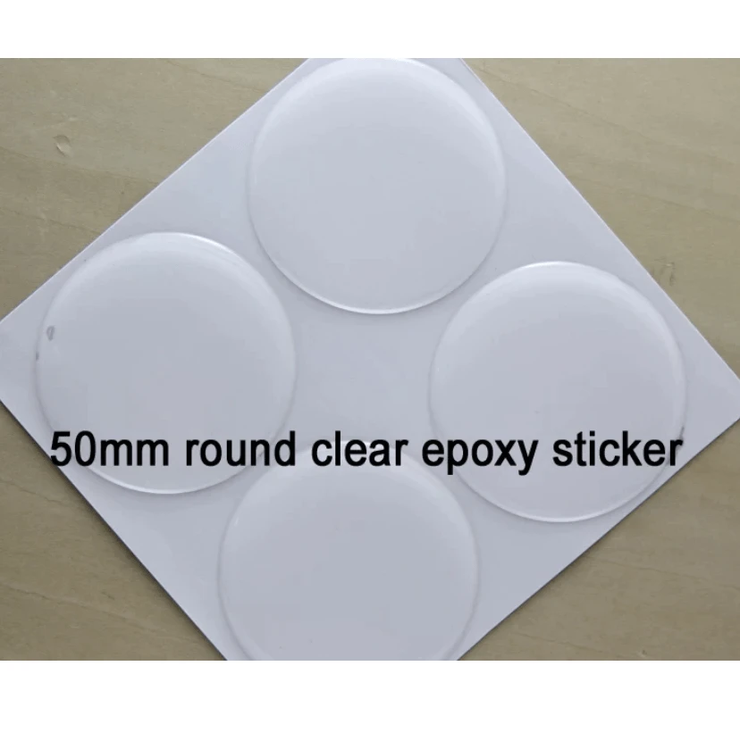Sundaylace Creations & Bling Resin Gems 50mm "Make your own gems" Round Epoxy Sticker, Glue on, Resin Gems *Sold 4 Gem Sheet*