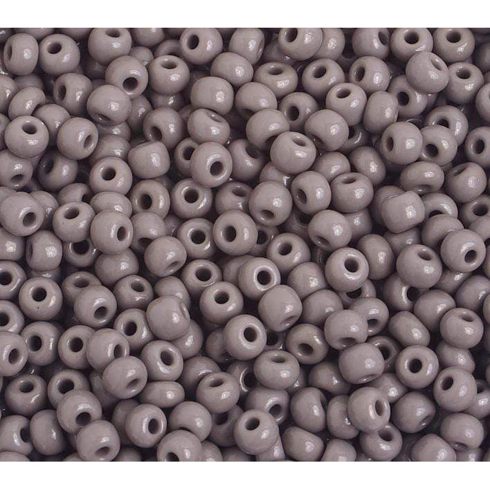 Sundaylace Creations & Bling 6/0 Pony Beads 6/0 Pony Seed Beads, Grey Opaque