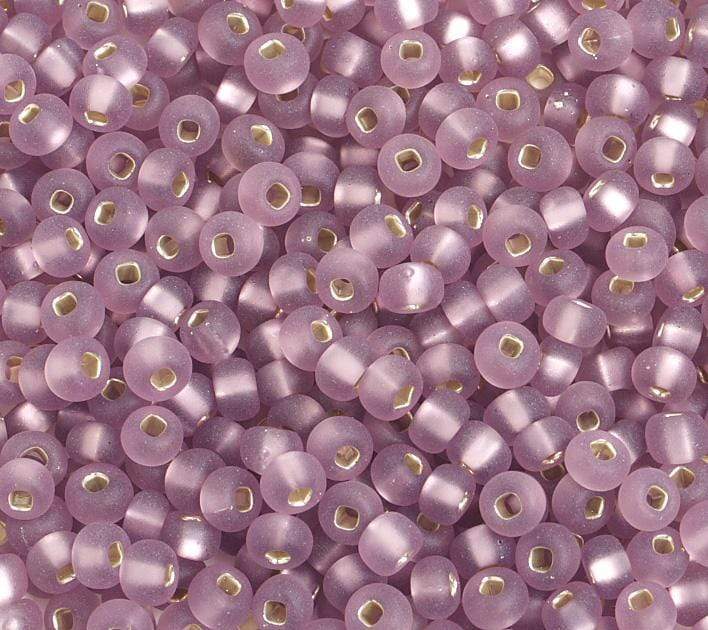 Sundaylace Creations & Bling 6/0 Pony Beads 6/0 Pony Seed Beads, Light Amethyst Silver Lined Matte