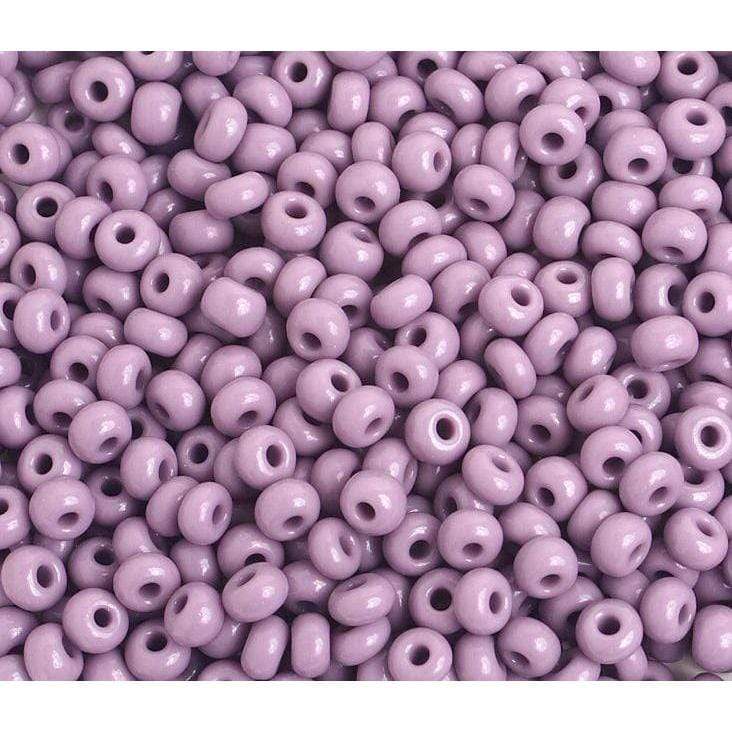 Sundaylace Creations & Bling 6/0 Pony Beads 6/0 Pony Seed Beads, Mauve Purple Opaque