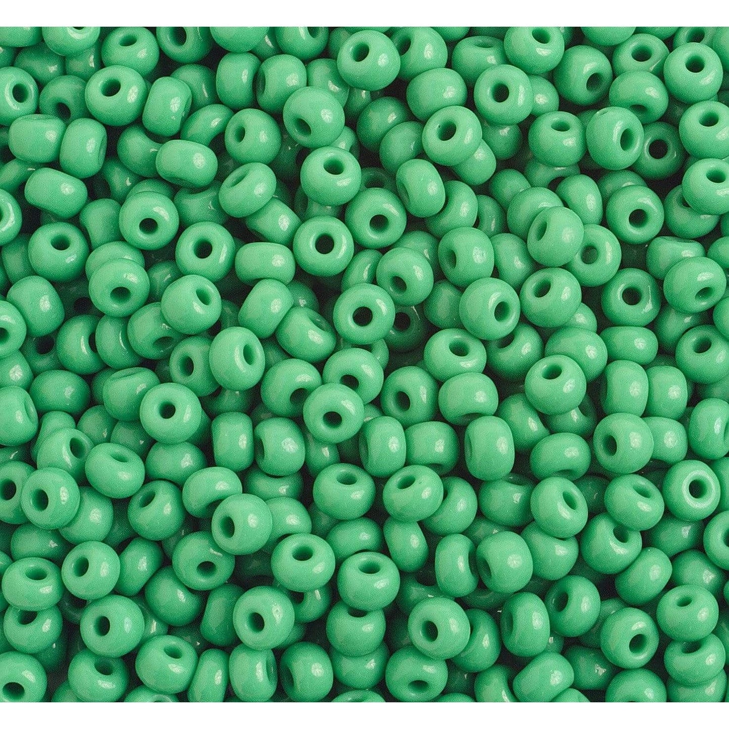 Sundaylace Creations & Bling 6/0 Pony Beads 6/0 Pony Seed Beads, Medium Green Opaque