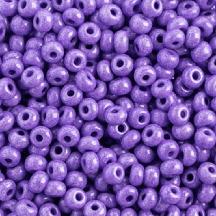 Sundaylace Creations & Bling 6/0 Pony Beads 6/0 Pony Seed Beads, Purple Chalk TERRA Dyed