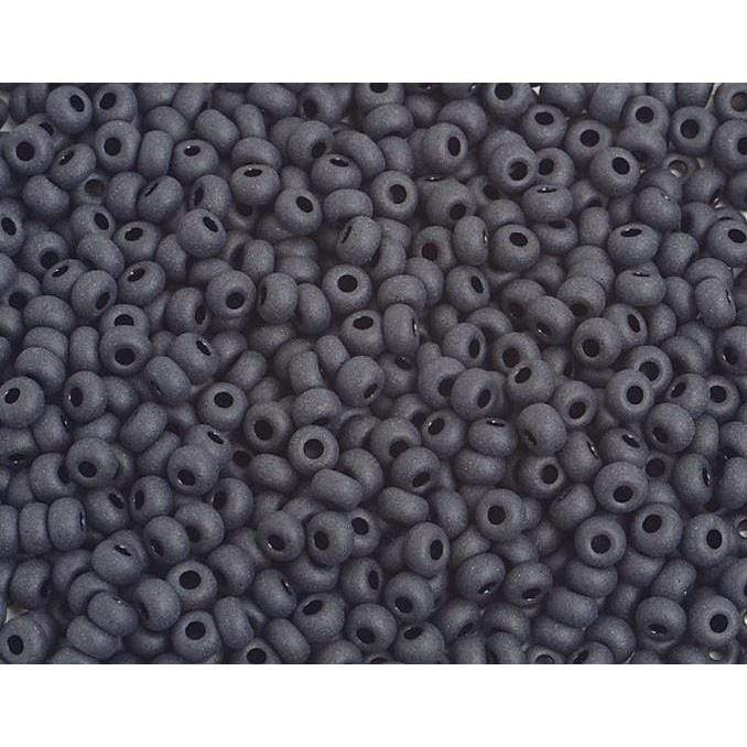 Sundaylace Creations & Bling 8/0 Seed Beads 8/0 Matte Black Preciosa Seed Beads