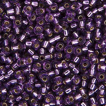 Sundaylace Creations & Bling 8/0 Seed Beads Miyuki Seed Bead 8/0 Amethyst Silver Lined (0024v)