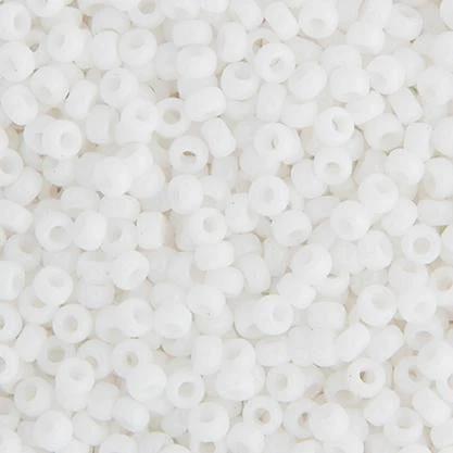 Sundaylace Creations & Bling Miyuki 8/0 Seed Beads Miyuki Seed Bead 8/0 Chalk White Opaque (0402v)