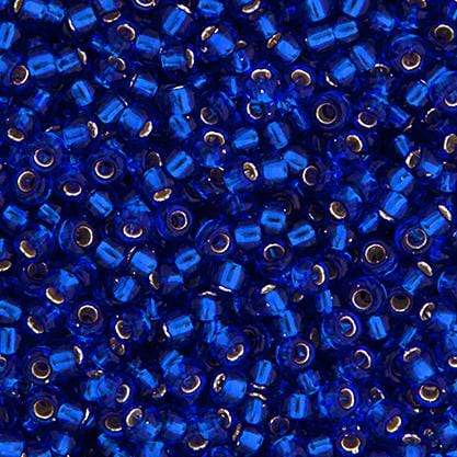 Sundaylace Creations & Bling 8/0 Seed Beads Miyuki Seed Bead 8/0 Cobalt Blue Silver Lined (0020v)