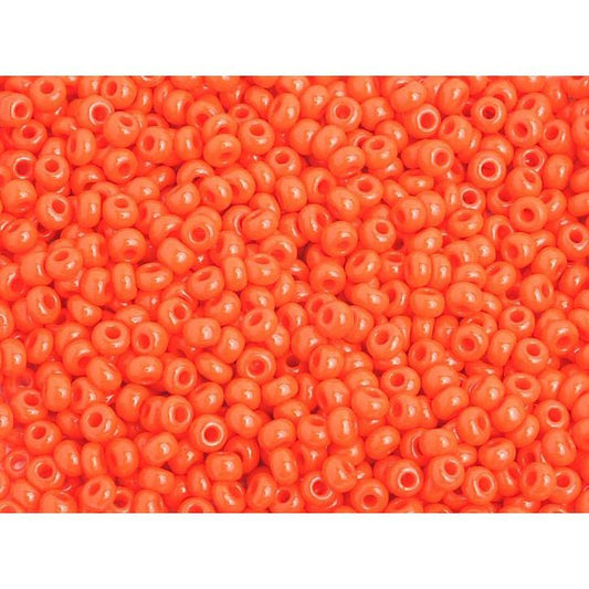 Sundaylace Creations & Bling 8/0 Seed Beads 8/0 Orange Opaque Preciosa Seed Beads