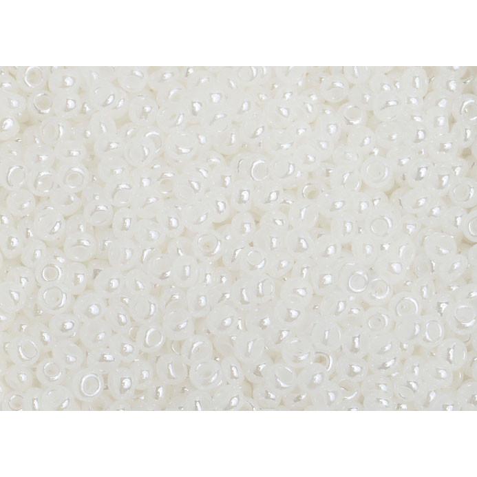 Sundaylace Creations & Bling 8/0 Seed Beads 8/0 Pearl White Preciosa Seed Beads