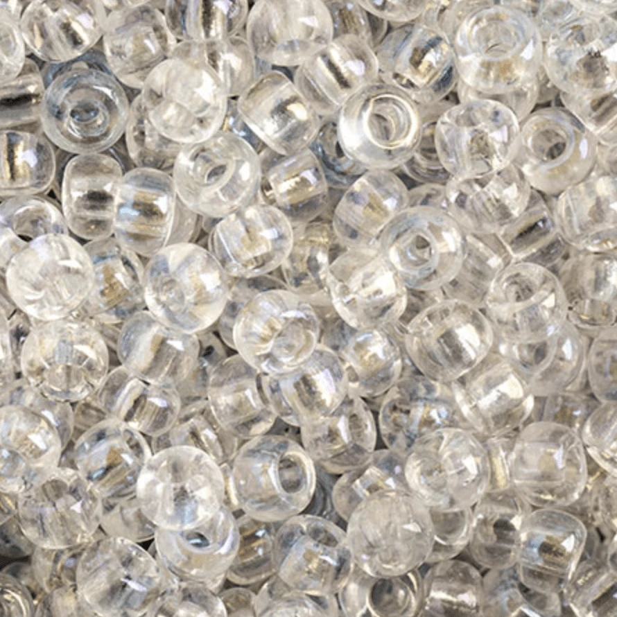 Sundaylace Creations & Bling 8/0 Seed Beads 8/0 Transparent Crystal Iris *Clear AB* Czech Seed Beads