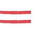 Sundaylace Creations & Bling Bugles Beads Red Matte 8*3mm Wampum Beads (*Tube beads for lanyards*)