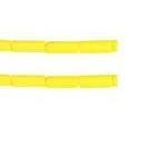 Sundaylace Creations & Bling Bugles Beads Yellow Matte 8*3mm Wampum Beads (*Tube beads for lanyards*)