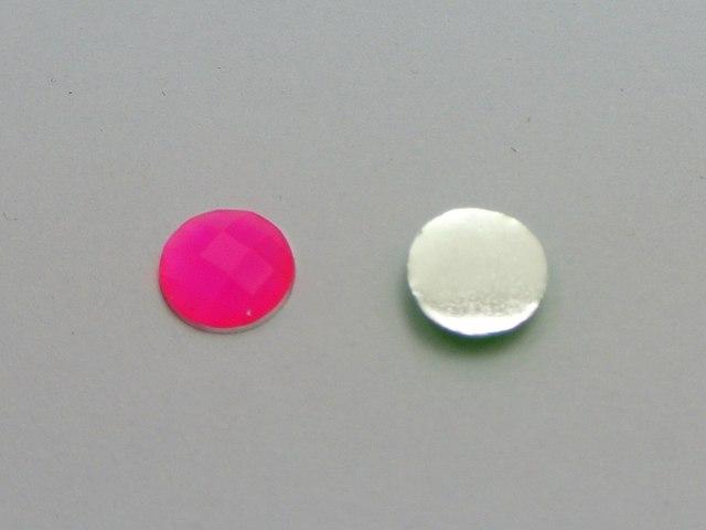 Sundaylace Creations & Bling Resin Gems 8mm Neon Rivoli Round, Glue on, Resin Gem