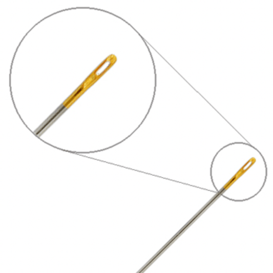 Sundaylace Creations & Bling Needles BEADING NEEDLES No.10 GOLD EYE  0.53mm x 33mm JAPANESE QUALITY, Standard Short Needle