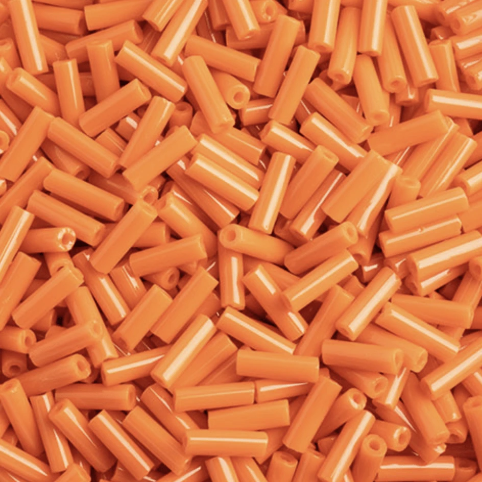 Sundaylace Creations & Bling Bugles Beads BUGLES Opaque Orange #3