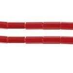 Sundaylace Creations & Bling Bugles Beads 28g (hank) BUGLES Red Satin, #2 Half Hank