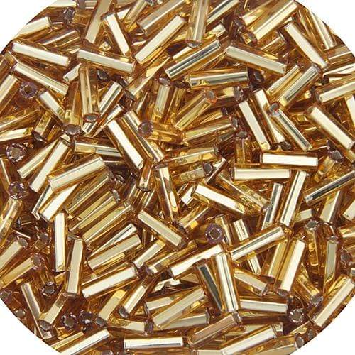 Sundaylace Creations & Bling Bugles Beads BUGLES Silver Lined Gold, #3